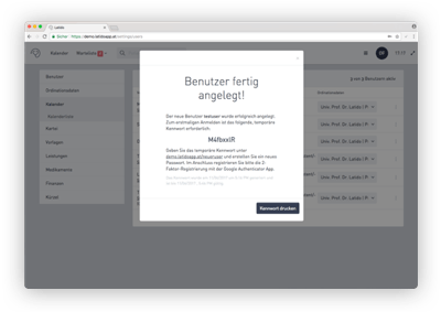 Benutzer verwalten