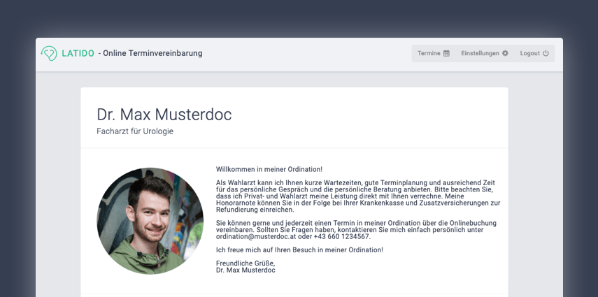 Online-Terminvereinbarung by Latido