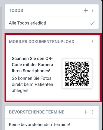 QR Code mobiler Upload LATIDO