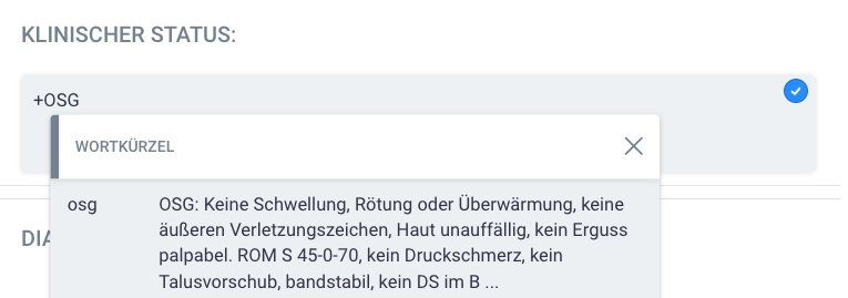 Wortkürzel und Spracherkennung LATIDO